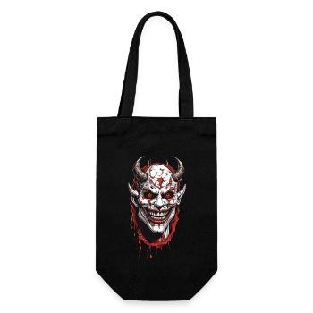 Terrifying Demons Horror Halloween Design - Gift Bag for Bottles - black - Front