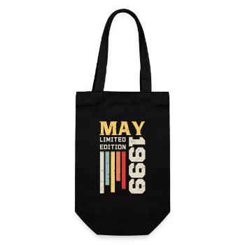 May 1999 - Birthday gift born in May 1999 May - Gift Bag for Bottles - black - Front