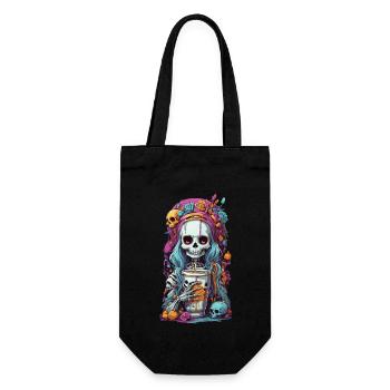 Goth Girl Skeleton Potion of Darkness - Gift Bag for Bottles - black - Front