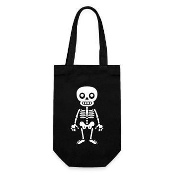 Skeleton - Gift Bag for Bottles - black - Front