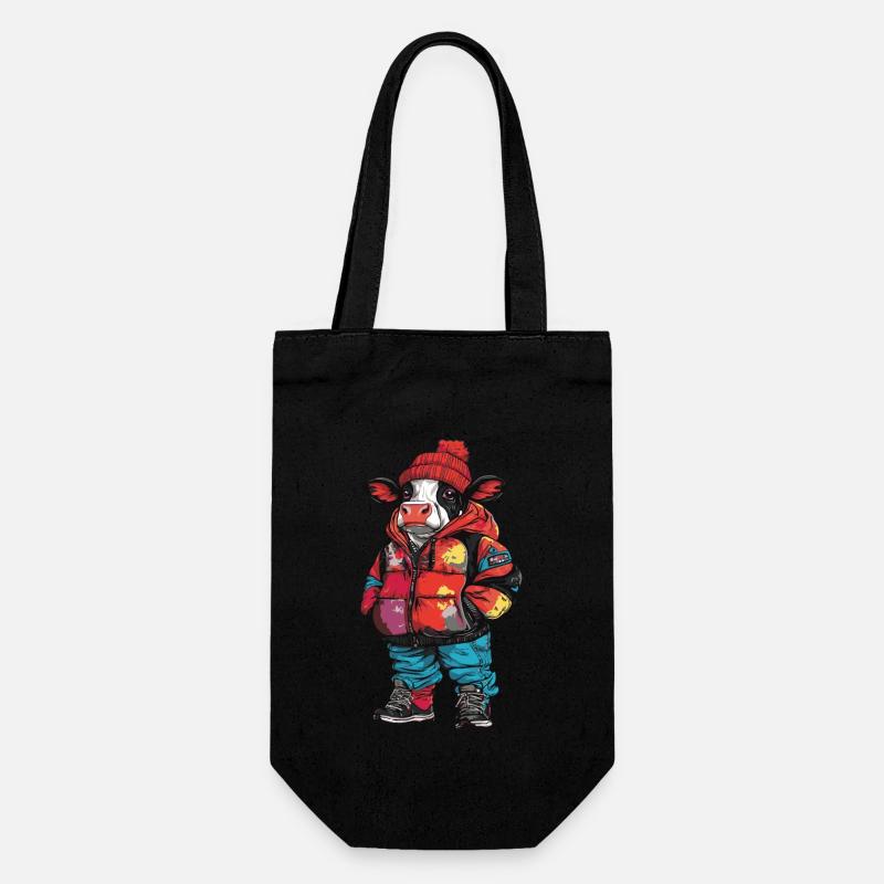 Mode d’hiver de vache - Sac à bouteille - noir