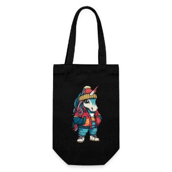 Licorne Mode Hiver - Sac à bouteille - noir - Devant
