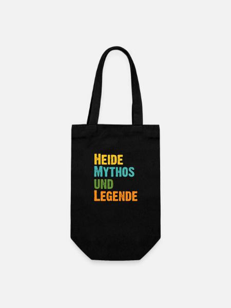 Mythos Heide die Legende Vorname Heide - Geschenkbeutel für Flaschen - Schwarz