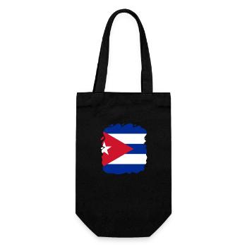 Cuba Flag Caribbean Vacation Cuba Travel Havana - Gift Bag for Bottles - black - Front