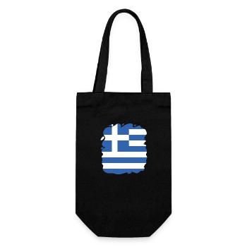 Greece Flag Hellas Athens Greek Flag - Gift Bag for Bottles - black - Front