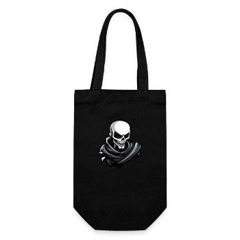 Skull Halloween Comic - Geschenkbeutel für Flaschen - Schwarz - Vorne