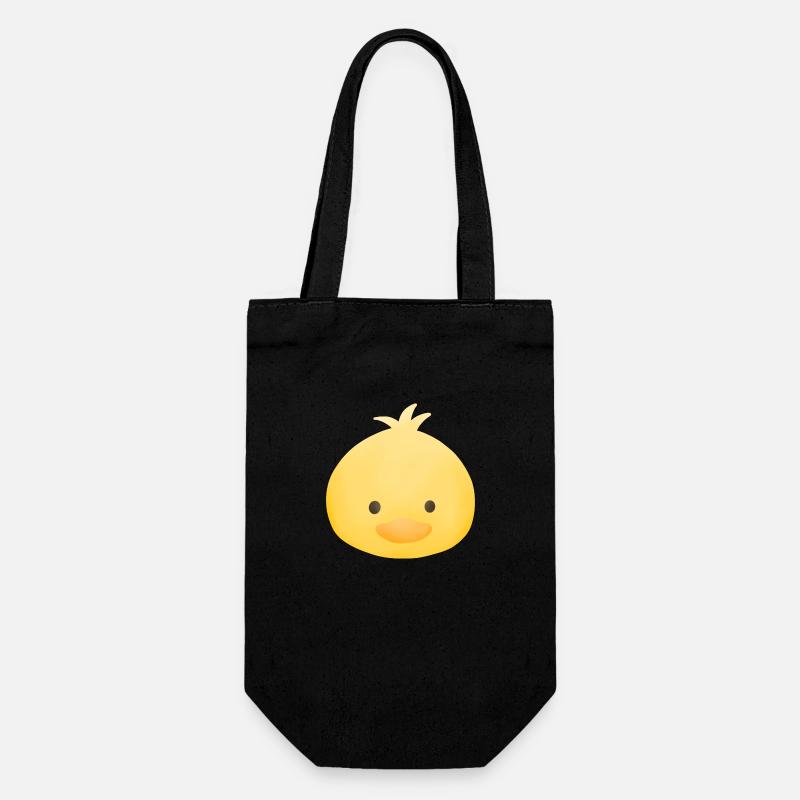 Yellow duck - Gift Bag for Bottles - black