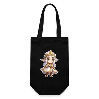 Elf Fantasy Illustration - Gift Bag for Bottles - black - Front