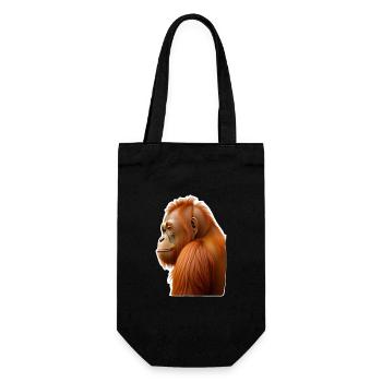 Orangutan - Gift Bag for Bottles - black - Front