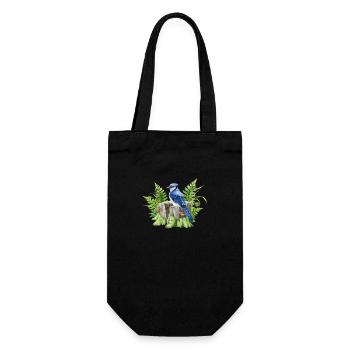 Blue jay - Gift Bag for Bottles - black - Front