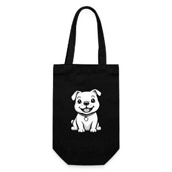 Dogo Argentino Dog Cute - Gift Bag for Bottles - black - Front