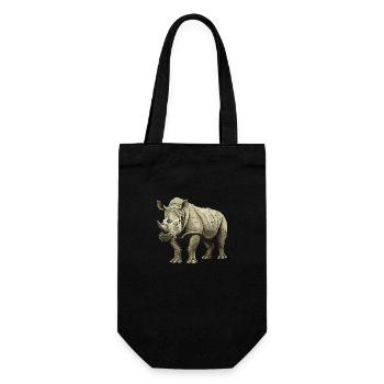 Rhinocéros Animal - Sac à bouteille - noir - Devant