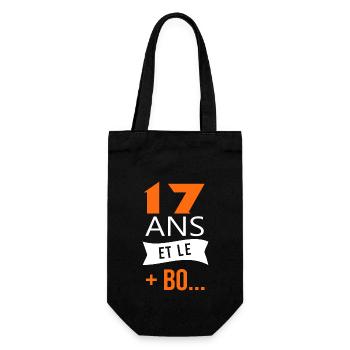 17 ans anniversaire 17 ans et le plus beau - Sac à bouteille - noir - Devant