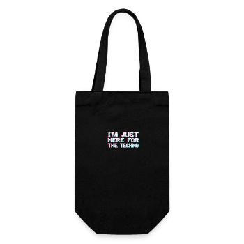 Techno je suis seulement ici pour la techno - Sac à bouteille - noir - Devant