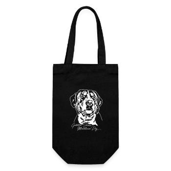 Grand Suisse Mountain Dog Portrait Dogs Wilsigns - Sac à bouteille - noir - Devant