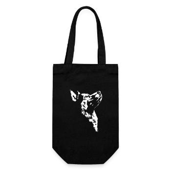 Alaskan Malamute Silhouette Dogs Dog Wilsigns - Gift Bag for Bottles - black - Front