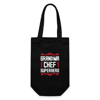 Mamie Chef Super-héroïne - Sac à bouteille - noir - Devant