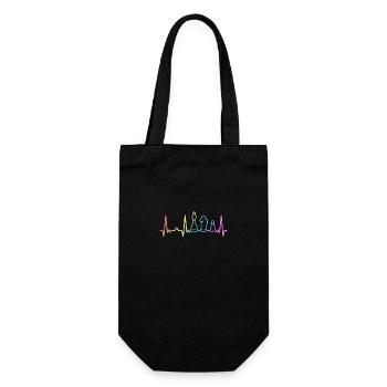 Chess Chess Player Chess Piece - Gift Bag for Bottles - black - Front