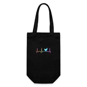 Chicken Chickens Farmer Farmer Farm Rooster - Gift Bag for Bottles - black - Front