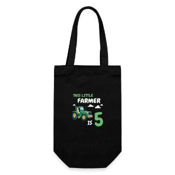 Cadeau 5 ans anniversaire garçon ou fille - Sac à bouteille - noir - Devant
