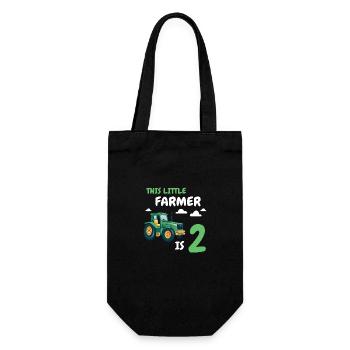 Cadeau 2 ans anniversaire garçon ou fille - Sac à bouteille - noir - Devant