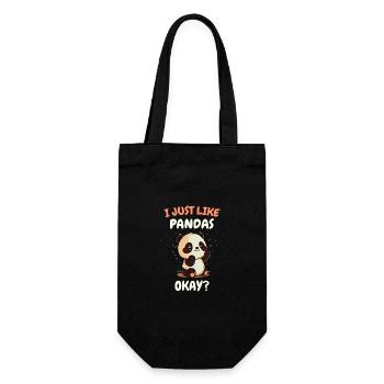 Panda Bear Panda Animal Pandas - Gift Bag for Bottles - black - Front