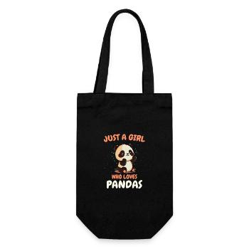 Panda Bear Panda Animal Pandas - Gift Bag for Bottles - black - Front