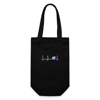 Bear, Grizzly Bear, Brown Bear, Bears - Gift Bag for Bottles - black - Front