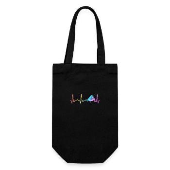 Piano Klavier Pianist Instrument - Gift Bag for Bottles - black - Front