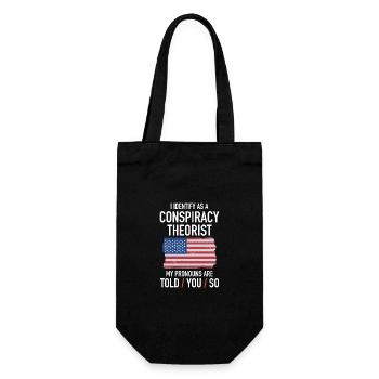 conspiracy theorist conspiracy theory - Gift Bag for Bottles - black - Front