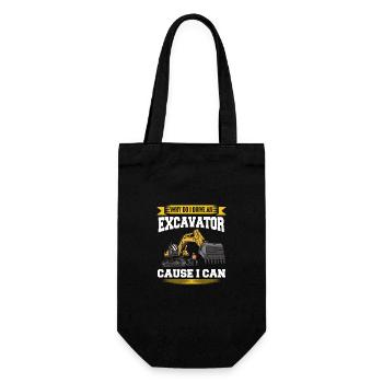 Conducteur de pelle hydraulique Travaux de chantier - Sac à bouteille - noir - Devant