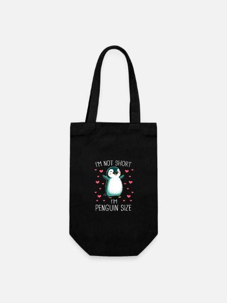 Pinguin Pinguine Tier - Geschenkbeutel für Flaschen - Schwarz