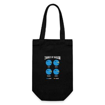Funny, sarcasm, sarcastic humor, irony - Gift Bag for Bottles - black - Front