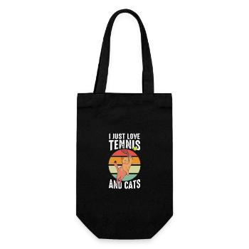 Joueur de tennis - Sac à bouteille - noir - Devant