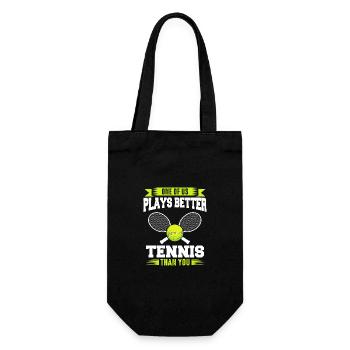 Joueur de tennis - Sac à bouteille - noir - Devant