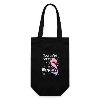 Mermaid Fable Mermaids Fairy Tale - Gift Bag for Bottles - black - Front