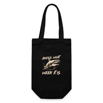 Shark, Ocean, Tiger Shark, Animal, Fish - Gift Bag for Bottles - black - Front