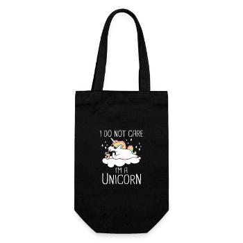 Unicorn Unicorns Fairy Tale Magical - Gift Bag for Bottles - black - Front