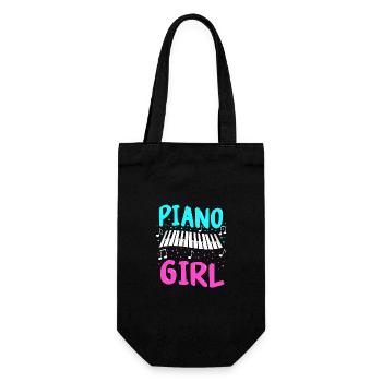 Piano Klavier Pianist Instrument - Gift Bag for Bottles - black - Front