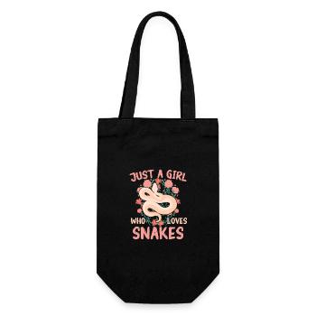 Snake, Snake, Animal - Gift Bag for Bottles - black - Front