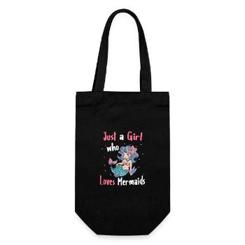 Mermaid Fable Mermaids Fairy Tale - Gift Bag for Bottles - black - Front
