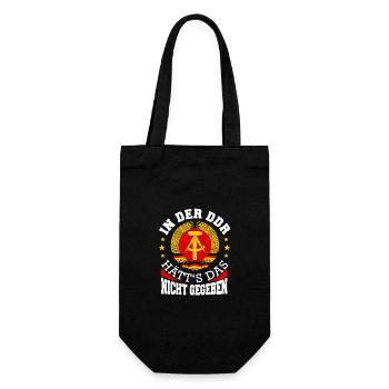 Ostdeutschland Osten Ossi DDR Heimat Ostblock - Geschenkbeutel für Flaschen - Schwarz - Vorne