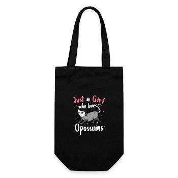 Opossum Possum Animal - Gift Bag for Bottles - black - Front