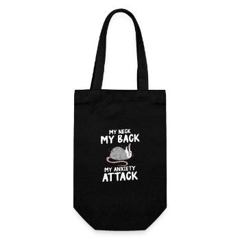 Opossum Possum Animal - Gift Bag for Bottles - black - Front