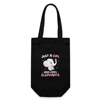 Éléphant Animal Éléphants Zoo - Sac à bouteille - noir - Devant