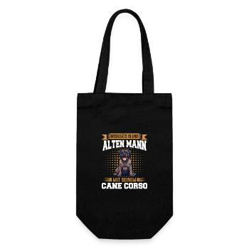 Hunde Cane Corso Italiano Hund - Geschenkbeutel für Flaschen - Schwarz - Vorne