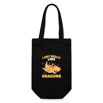 Dragon Mystic Dragon Fantasy - Gift Bag for Bottles - black - Front