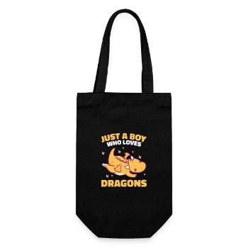 Dragon Mystic Dragon Fantasy - Gift Bag for Bottles - black - Front