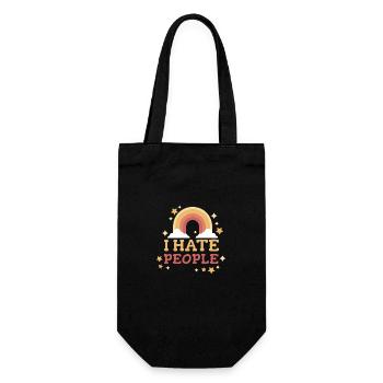 Funny, sarcasm, sarcastic humor, irony - Gift Bag for Bottles - black - Front