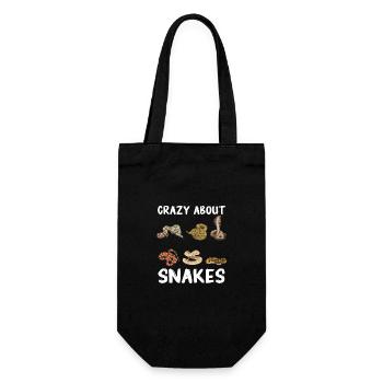 Snake, Snake, Animal - Gift Bag for Bottles - black - Front